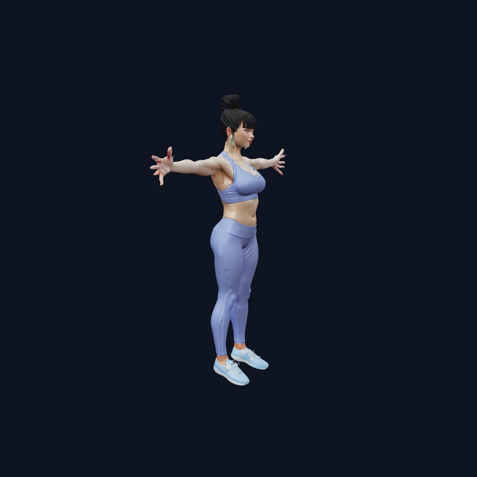 Athletic Model Woman model pack